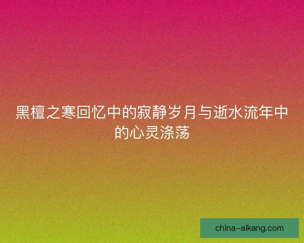 黑檀之寒回忆中的寂静岁月与逝水流年中的心灵涤荡